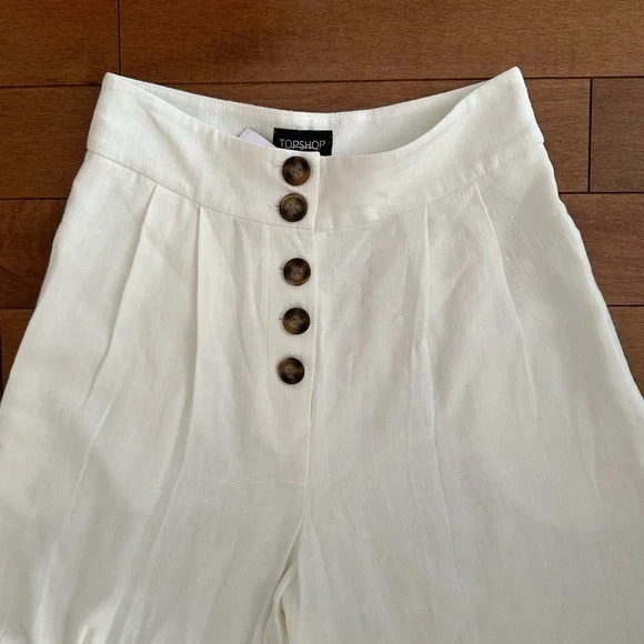 High Rise Linen Wide Leg pants - Picture 5 of 6